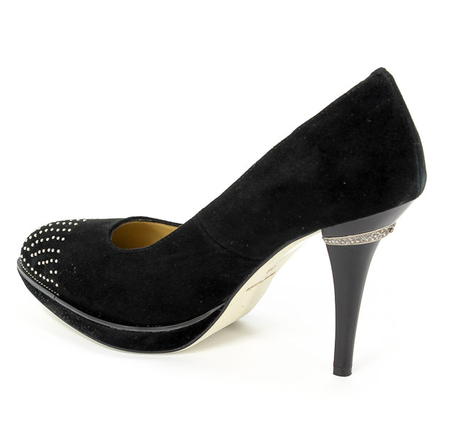 Czółenka Sca'viola 015A-801DB Black Prz.