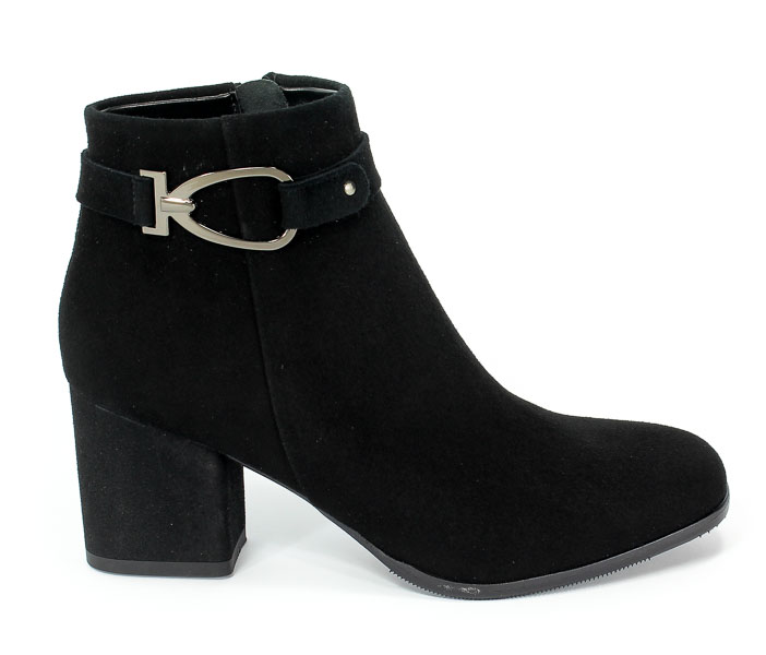 Botki Kaniowski K-2834/02 Czarny Zamsz