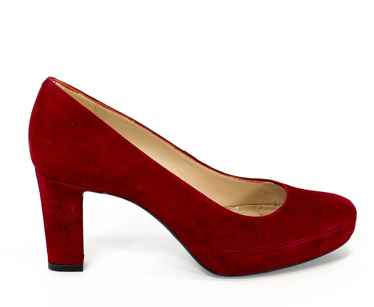 Czółenka Unisa Numar-F17 KS Garnet Kid suede