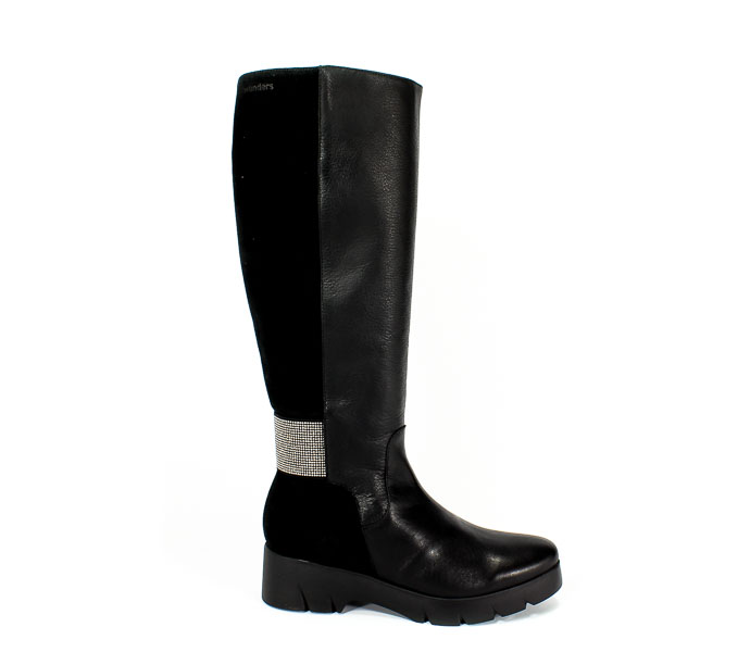 Kozaki Wonders C-4710 Velvet negro crosta negro