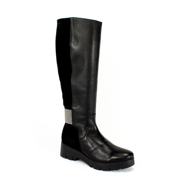 Kozaki Wonders C-4710 Velvet negro crosta negro