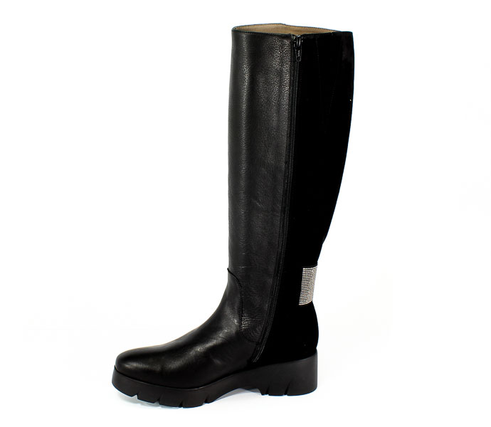 Kozaki Wonders C-4710 Velvet negro crosta negro