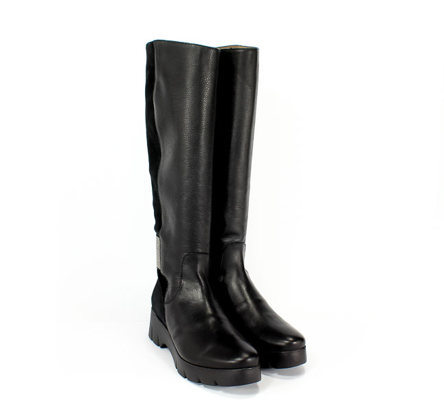 Kozaki Wonders C-4710 Velvet negro crosta negro