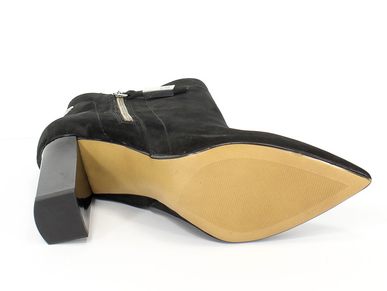 Botki Caprice 9-25309-29 008 Black Nubuc
