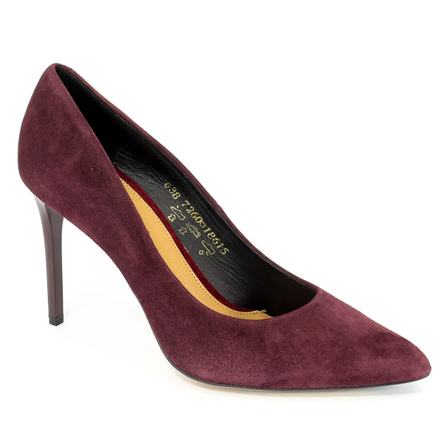 Czółenka Visconi 7260391/916 Bordo Wel23