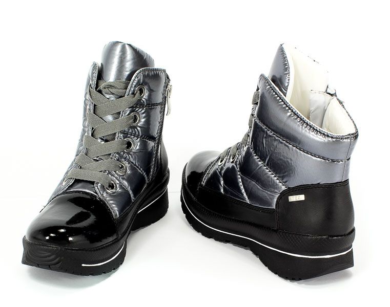 Śniegowce Caprice 9-26202-29 025 Blk/Silv Multi
