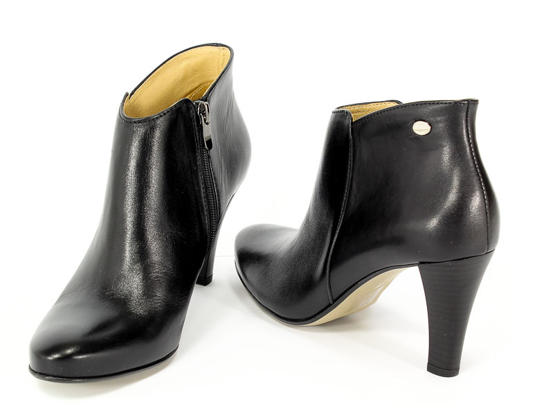 Botki Euro Moda 355 Czarne Lico