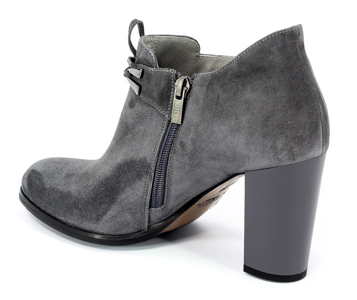 Botki Kotyl 9705 Szary Zamsz