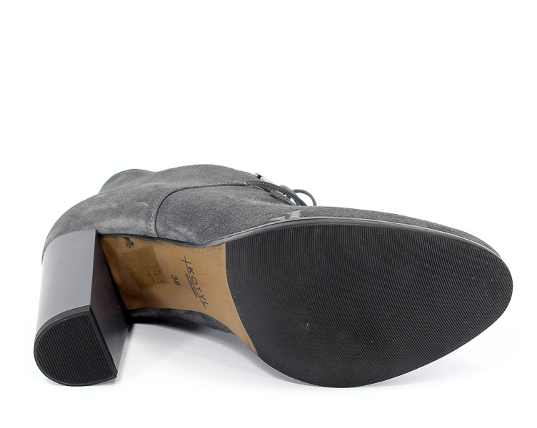Botki Kotyl 9705 Szary Zamsz