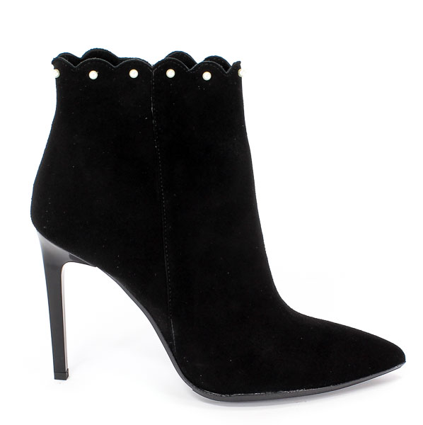 Botki Bravo Moda 2090 Czarny Zamsz