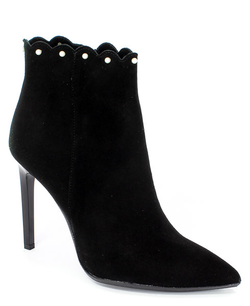 Botki Bravo Moda 2090 Czarny Zamsz