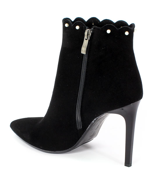 Botki Bravo Moda 2090 Czarny Zamsz