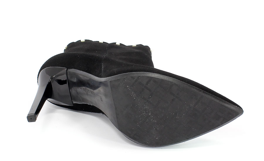 Botki Bravo Moda 2090 Czarny Zamsz