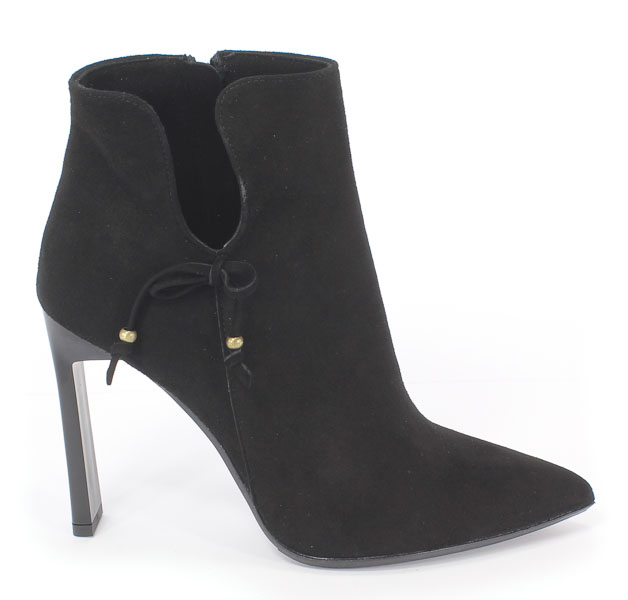 Botki Bravo Moda 2087 Czarny Zamsz