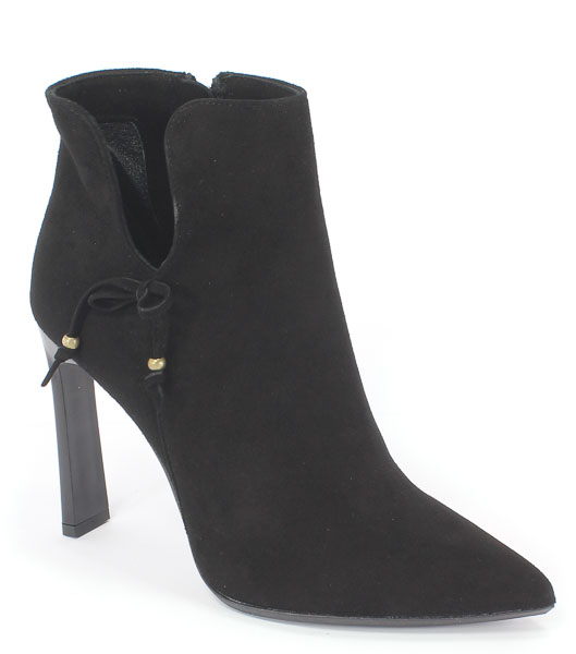 Botki Bravo Moda 2087 Czarny Zamsz