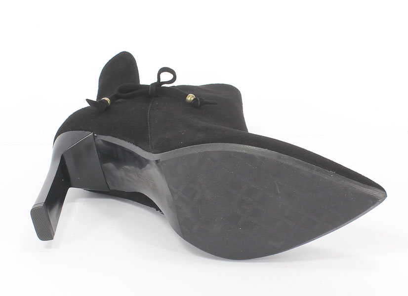 Botki Bravo Moda 2087 Czarny Zamsz