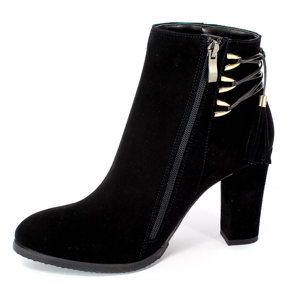 Botki Kaniowski K-3023/02 Czarny Zamsz