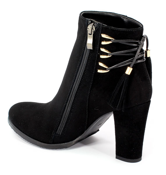 Botki Kaniowski K-3023/02 Czarny Zamsz