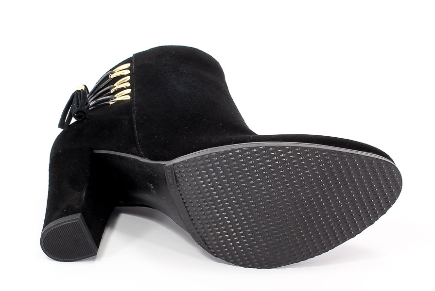 Botki Kaniowski K-3023/02 Czarny Zamsz