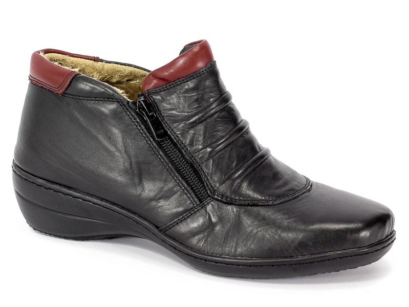 Trzewiki Comfortabel 991086 Shwarz/Bordeaux