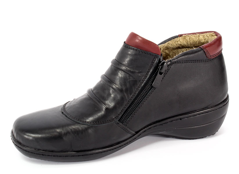 Trzewiki Comfortabel 991086 Shwarz/Bordeaux