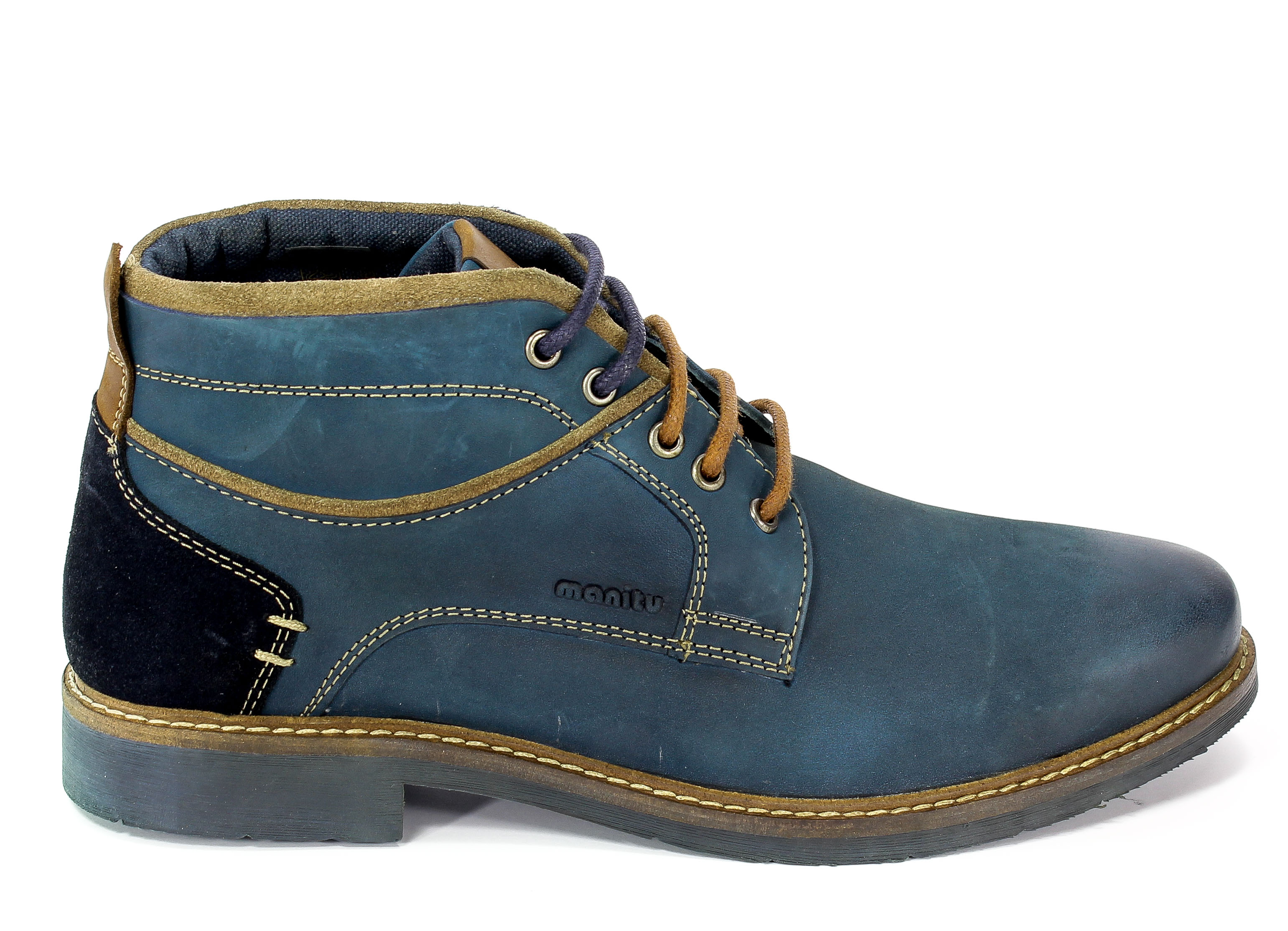Półbuty Manitu 660409 Blue