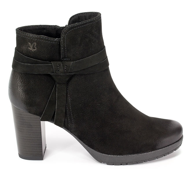Botki Caprice 9-25422-29 008 Black Nubuc