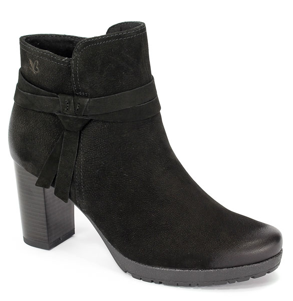 Botki Caprice 9-25422-29 008 Black Nubuc