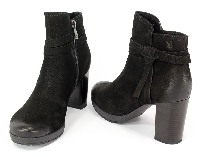 Botki Caprice 9-25422-29 008 Black Nubuc