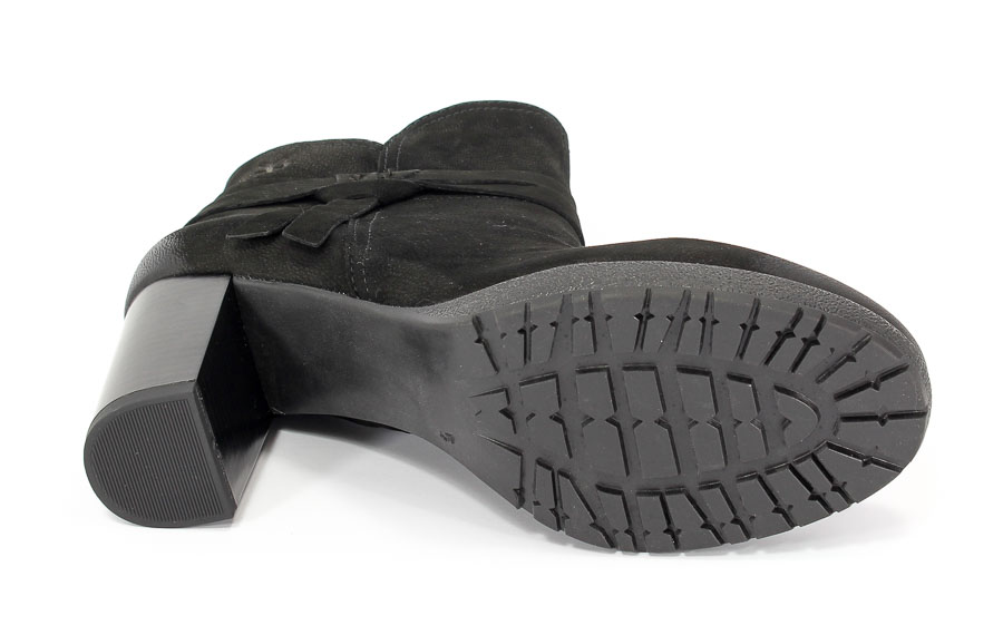 Botki Caprice 9-25422-29 008 Black Nubuc