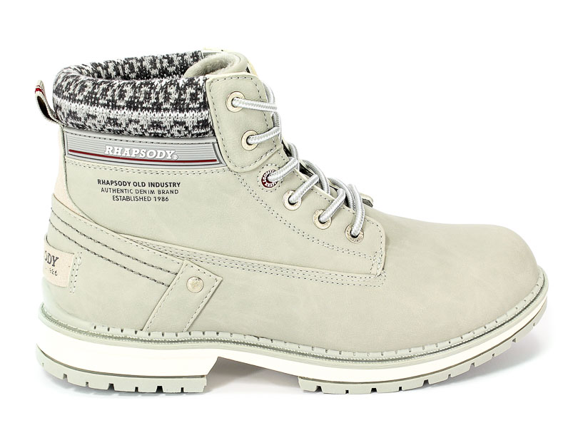 Trzewiki American 608123-W-1 Lt Grey