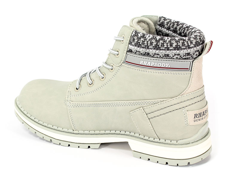 Trzewiki American 608123-W-1 Lt Grey