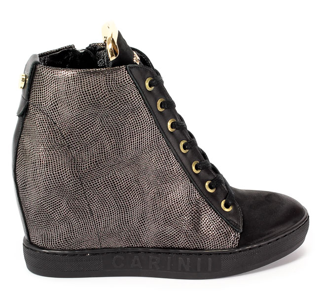 Sneakersy Carinii B4078-360-K41-K68-B88 Czarny/Stalowy