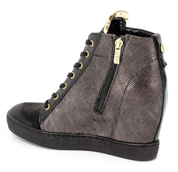 Sneakersy Carinii B4078-360-K41-K68-B88 Czarny/Stalowy