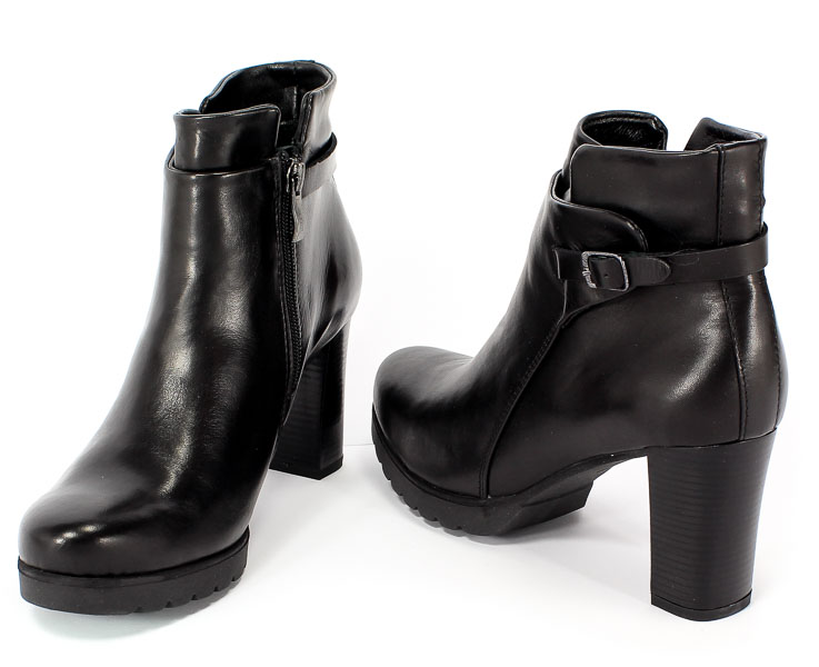 Botki Pollonus 5-0898-001 Czarny Velvet