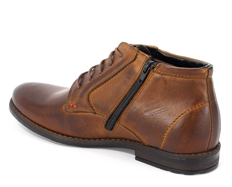 Trzewiki Euro moda Nko 629 Brąz Ciemny