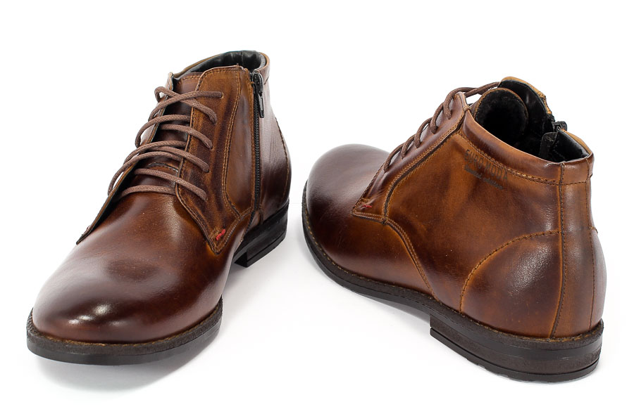 Trzewiki Euro moda Nko 629 Brąz Ciemny