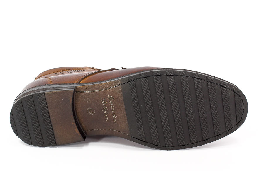 Trzewiki Euro moda Nko 629 Brąz Ciemny