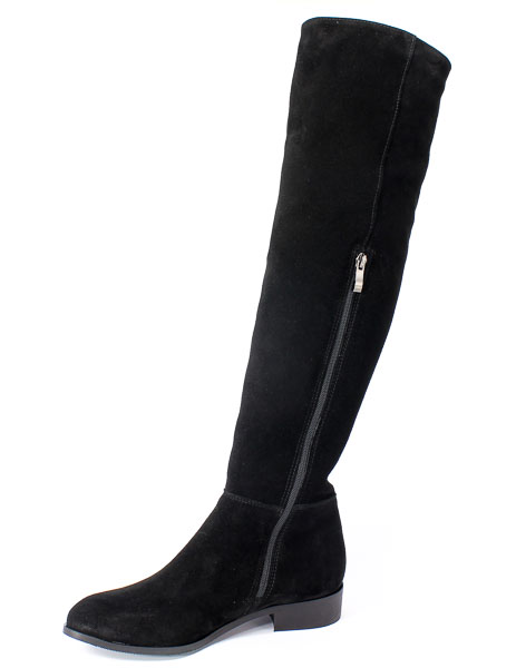 Kozaki Lewski 2561 Czarny Welur