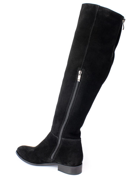 Kozaki Lewski 2561 Czarny Welur