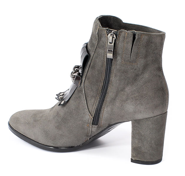 Botki Lizard 04563-0125-01-02 Zamsz 1705/Antracyt Lakier