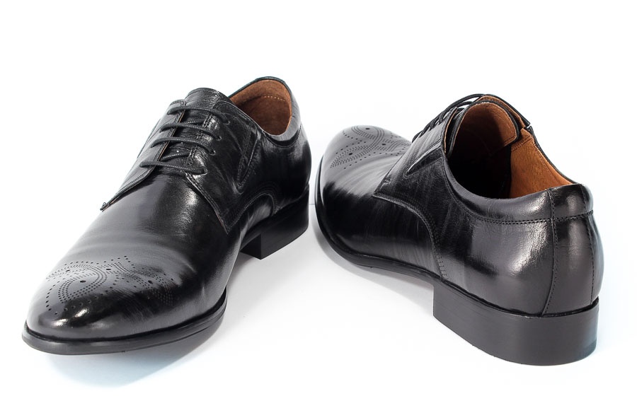 Półbuty Brooman John Doubare D08-54-A05 Black