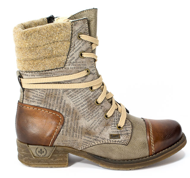 Trzewiki Rieker 79631-25 Brown Combination