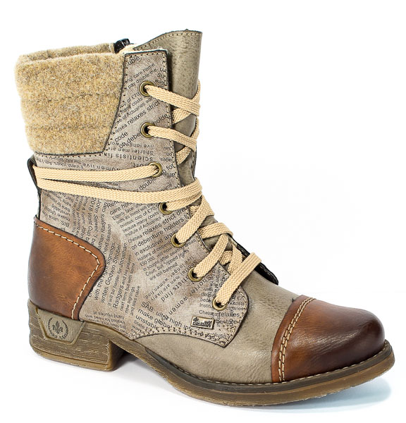 Trzewiki Rieker 79631-25 Brown Combination