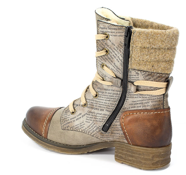 Trzewiki Rieker 79631-25 Brown Combination