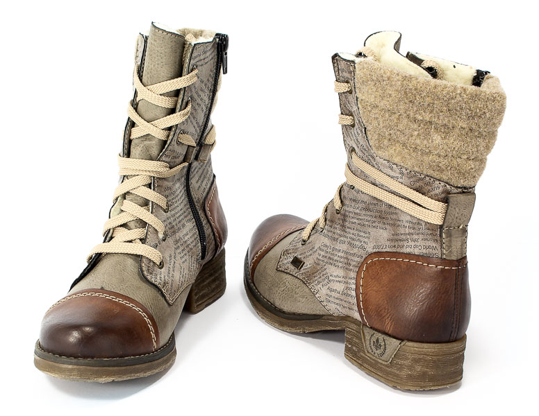 Trzewiki Rieker 79631-25 Brown Combination