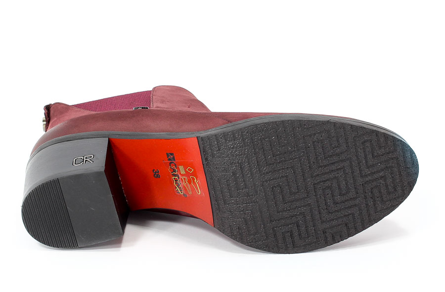 Botki Carinii B3705/N-B73-000-POL-861 Bordo