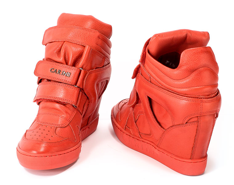 Sneakersy Carinii B3953/N-I80-000-000-B88 Czerwony