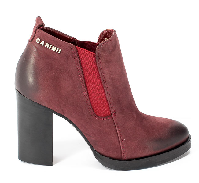 Botki Carinii B3340-B73-000-PSK-B77 Bordo