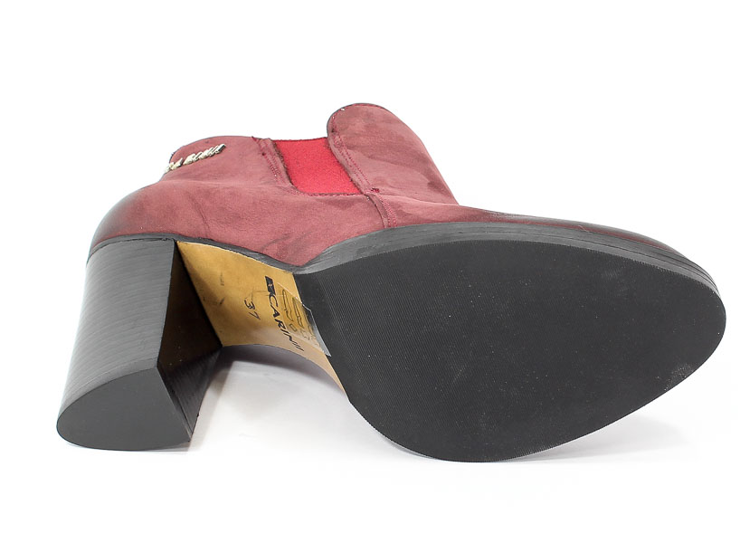 Botki Carinii B3340-B73-000-PSK-B77 Bordo